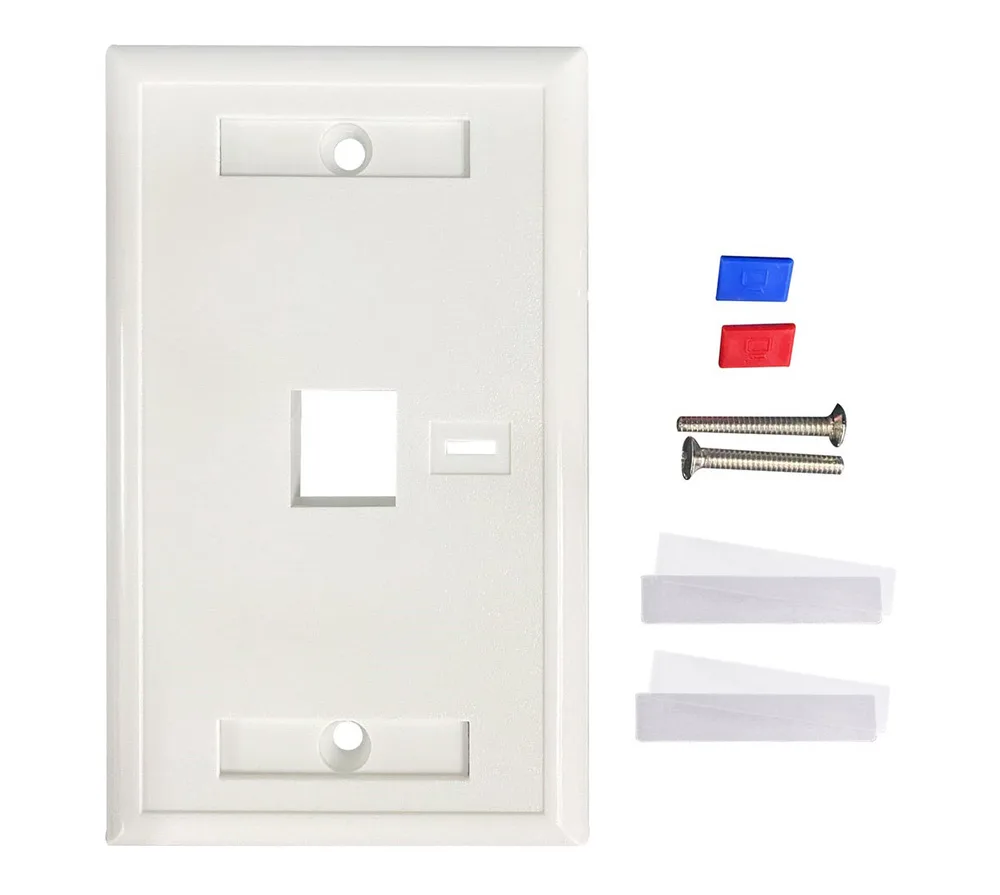 TAPA FACEPLATE , INTELLINET, 772389, BLANCO 1 PERF. ETIQUETA