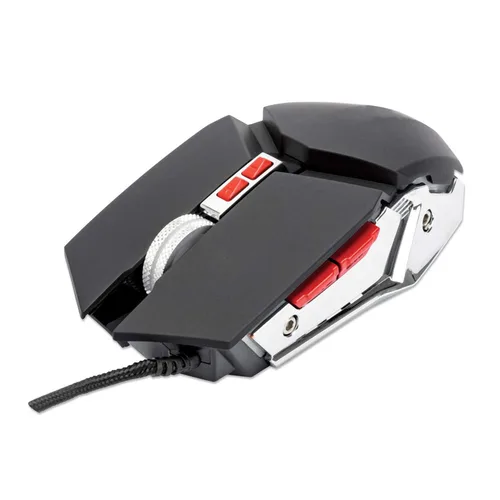 Mouse Gamers MANHATTAN ,179348, Optico Gaming 7 Botones, Negro