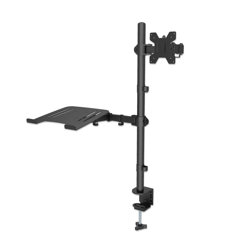 SOPORTE COMBINADO,MANHATTAN,462136, DE ESCRITORIO PARA LAPTOP Y MONITOR DE 13 A 32
