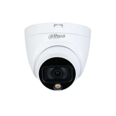 Cámara Domo Full Color 5MP - micrófono integrado, lente 3.6 mm, Visión 88°. Ofrece imagen a color 24/7, WDR real 120dB, LEDs para 20 metros, IP67