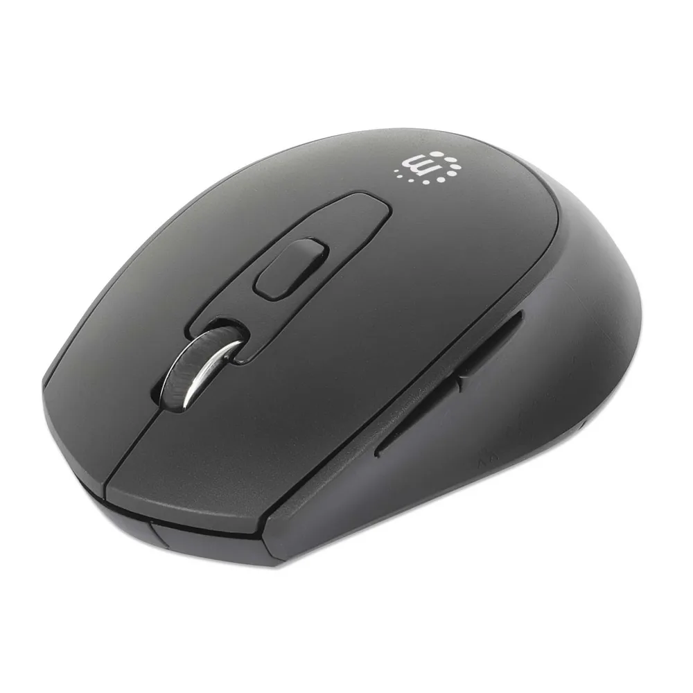 190343 Mouse Optico Inalambrico Negro MANHATTAN 1600 DPI