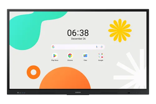 Samsung E-board - WA65F, Touch, Interactivo, 65 Pulgadas, 4K-UHD, 400NITS, LH65WAFWLGCXZX Negro