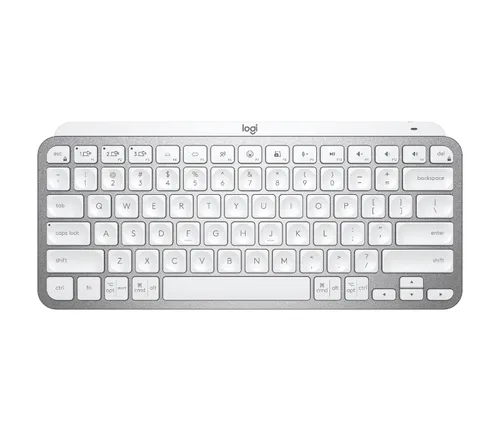 Teclado Multimedia LOGITECH Mx Keys Mini Inalambrico Bluetooth Recargable (español) Gris Palido