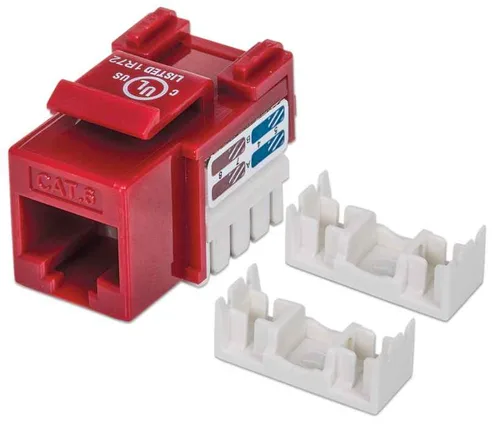 Accesorio Jacks INTELLINET ,210614, Cat 6 De Impacto Keystone Rojo