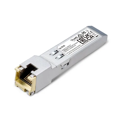 Accesorio Redes TP LINK Modulo, Minigibic, Transceiver, Sfp Tp.link Tl-SM331T Plug And Play Chasis Metalico Transmite Datos Sin Problemas Hasta 100 Metros Entre Tu Interfaz Sfp Y El Puerto Gigabit De Cobre