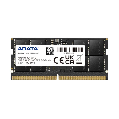 Memoria RAM ADATA - DDR5 16GB SODIMM 4800MHz. NP. AD5S480016G-S 16 GB