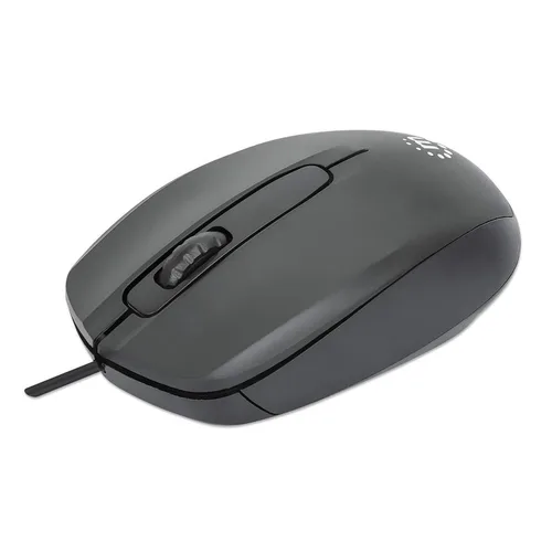 Mouse Optico MANHATTAN ,190190, Optico Estndar USB Negro