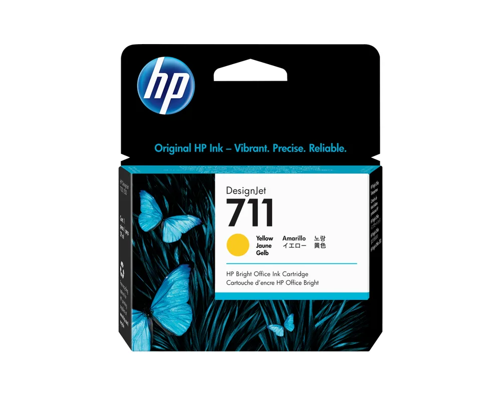 Tinta HP 711 - CZ132A, Amarillo 29ml
