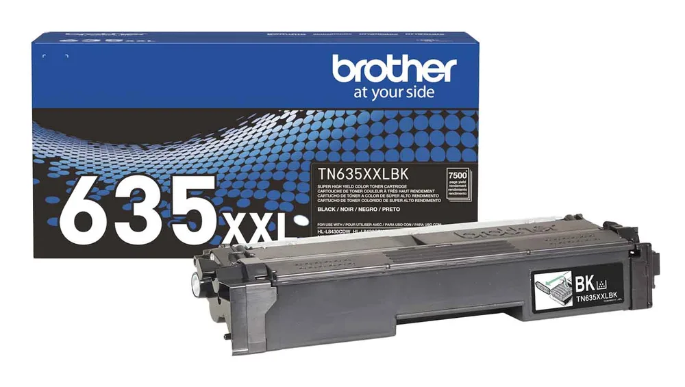 Tóner Brother Valor TN635XXLBK negro - rendimiento aproximado 7, 500 páginas, compatible solo con MFCL8970CDW, HLL8570CDW