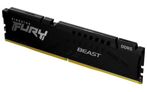 MEMORIA RAM KINGSTON DIMM DDR5 16GB 5600MT/S FURY BEAST BLACK EXPO CL36 288PIN 1.25V C/DISIPADOR DE CALOR P/PC/GAMER/ALTO RENDIMIENTO KF556C36BBE-16