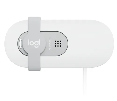 LOGITECH 960-001615 Brio 100 Full HD 1080P 30FPS 2MP Micrófono USB-A Blanco Crudo Cámara
