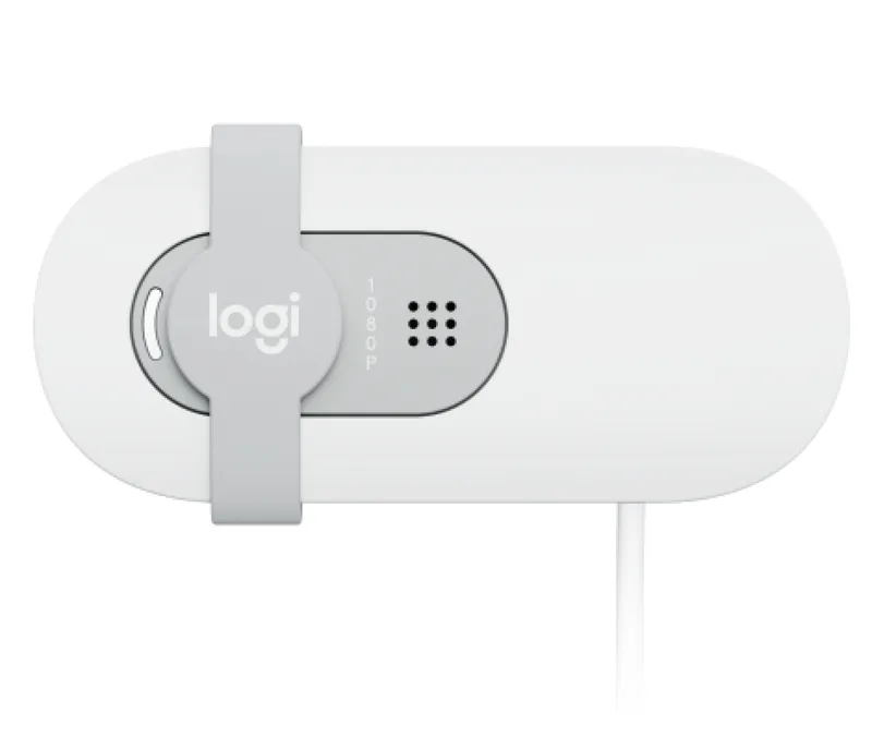 LOGITECH 960-001615 Brio 100 Full HD 1080P 30FPS 2MP Micrófono USB-A Blanco Crudo Cámara