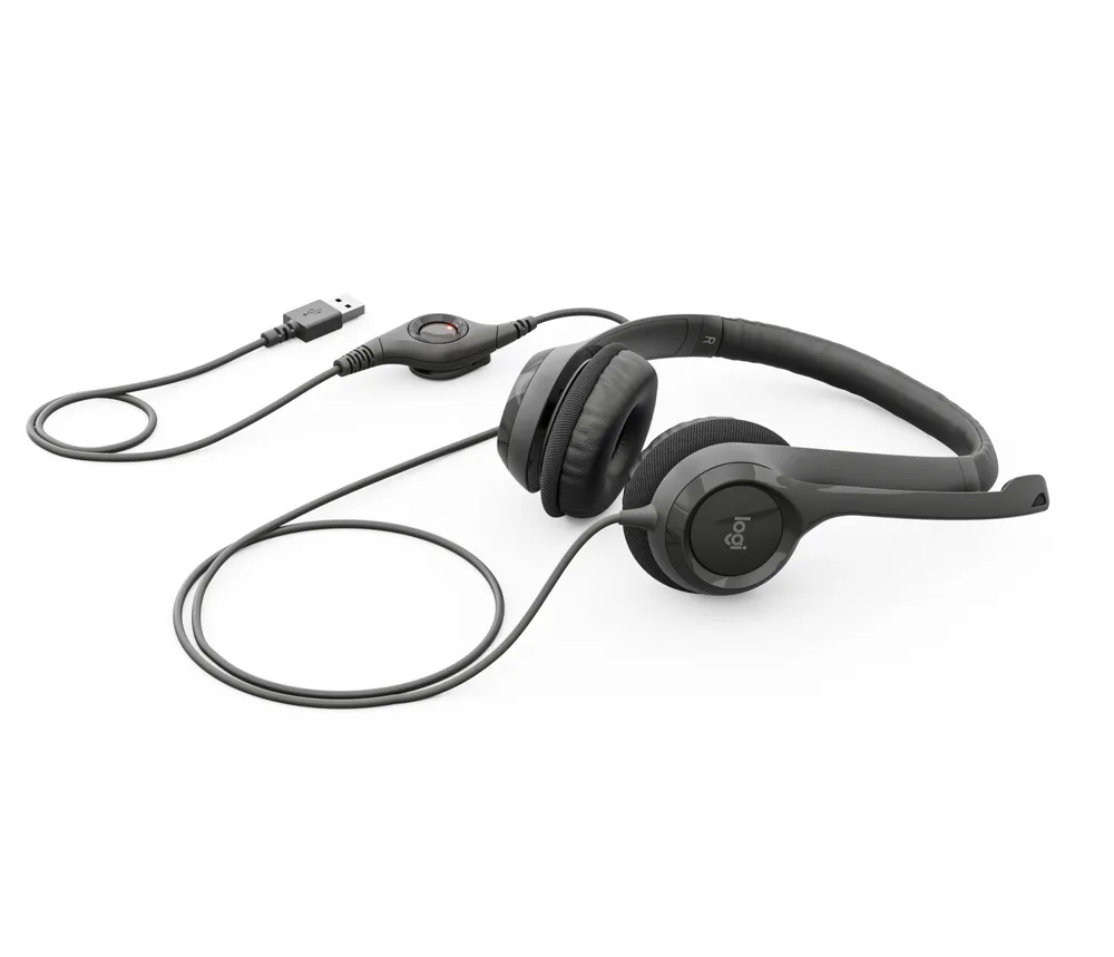 Audifonos Y Micro Audifono Con Microfono LOGITECH H390 Supresion De Ruido Control De Volumen USB Negro