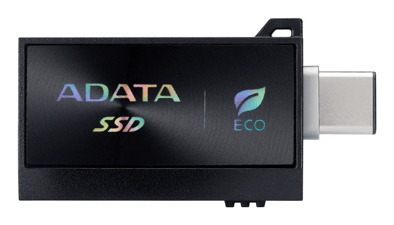 Discos Duros Unidad De Estado Solido ADATA SC730 1TB Portatil USB 3.2 USB Tipo C Negro Windows Mac Linix Android (SC730-1T-Cacti)