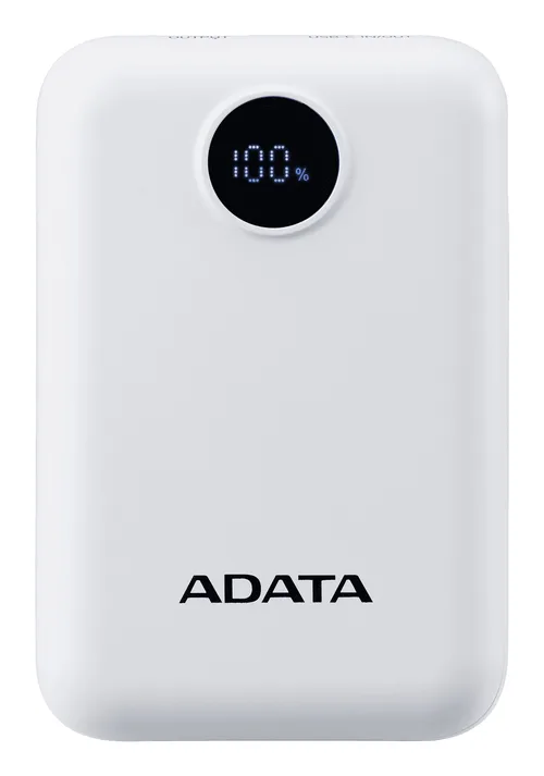 Accesorio Power Bank ADATA Power Bank C10022 10000MAH Entrada USB Tipo C Y USB Tipo A Blanca PC1002212WH