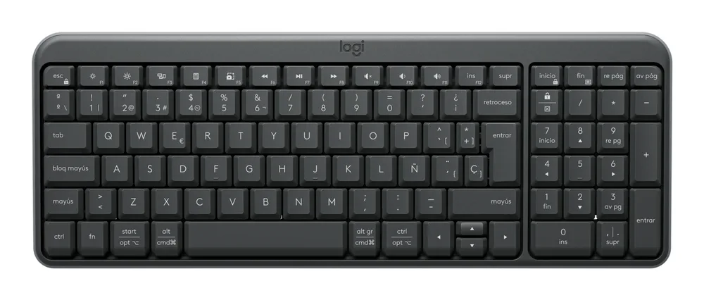 Teclado Multimedia LOGITECH K250 Compacto Bluetooth (español) Grafito
