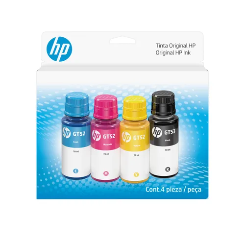 HP Botella de Tinta Combo 4 Pack 9F3N4AL GT52/GT53
