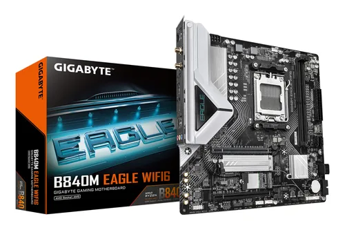 Tarjeta Madre Gigabyte Micro Atx - B840M Eagle WIFI6, DDR5, AM5, 128 GB, para Amd