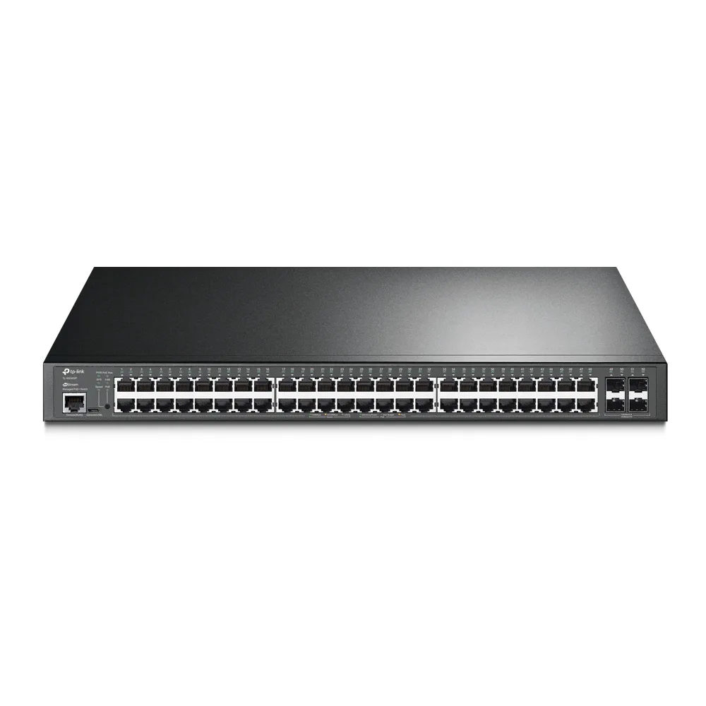 Equipo de Red Switch TP LINK Switch Tp-Link SG3452P L2 Administrable De 52 Puertos Gigabit Con 48 Puertos POE 4 Ranuras Sfp