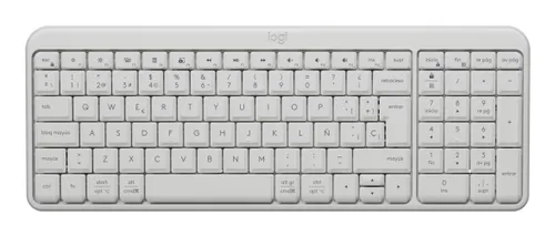 LOGITECH 920-013446 K250 Compacto Bluetooth (español) Blanco Teclado Multimedia