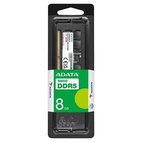 Memoria RAM ADATA XPG HUNTER - DDR5 8GB SODIMM 5600MT/s. Disipador NEGRO. AX5S5600C468G-SBHT HUNTER DDR5 8 GB