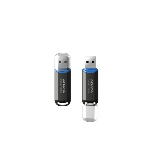 Memorias Memoria Flash USB ADATA 32GB USB 2.0 C906 Negro (AC906-32G-Rbk)