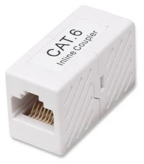 504751 Cople RJ45-RJ45 CAT6 - Modular, color Blanco, Para uso con cable de Par Trenzado sin Blindar (UTP) Cat6 INTELLINET