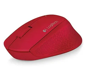 Mouse LOGITECH M280 - Rojo, 3 botones, USB, Óptico, 1000 DPI 910-004286