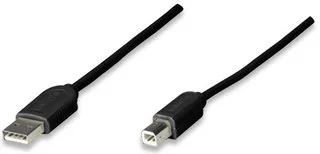 MANHATTAN ,342650, A-B 1.8M, Negro Economico Cable De Datos