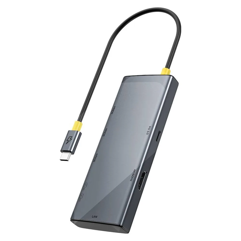 Hub USB 7 en 1 Nexus Dock PRO HN920 ACTECK HUB 7 en 1 - 1 Puerto HDMI 4K/60Hz, 2 Puertos USB-A 3.2 5Gbps Gris C-944601