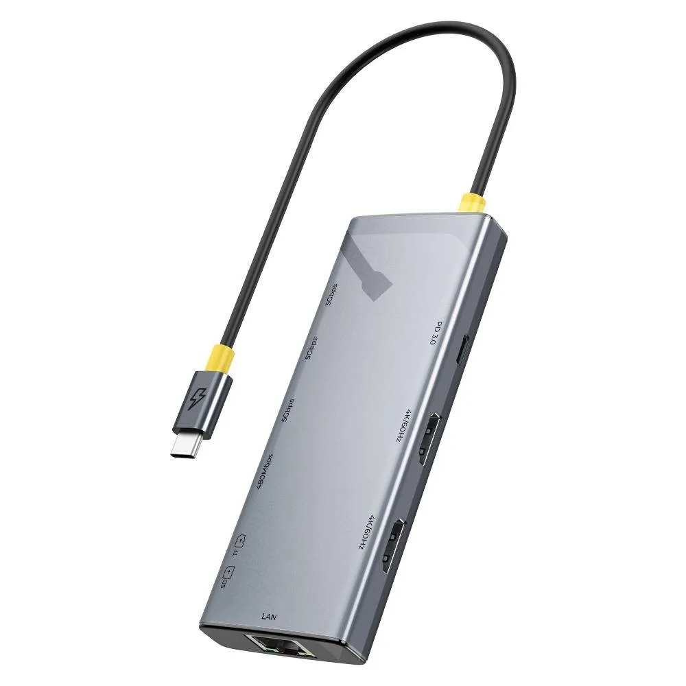 Hub USB 10 en 1 Nexus Dock ULTRA HN950 ACTECK HUB 10 en 1 Gris AC-944632