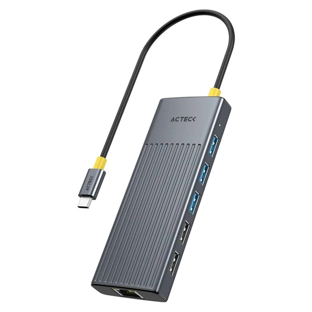 Hub USB 11 en 1 Nexus Dock ULTRA HN960 ACTECK HUB 11 en 1 Gris AC-944649