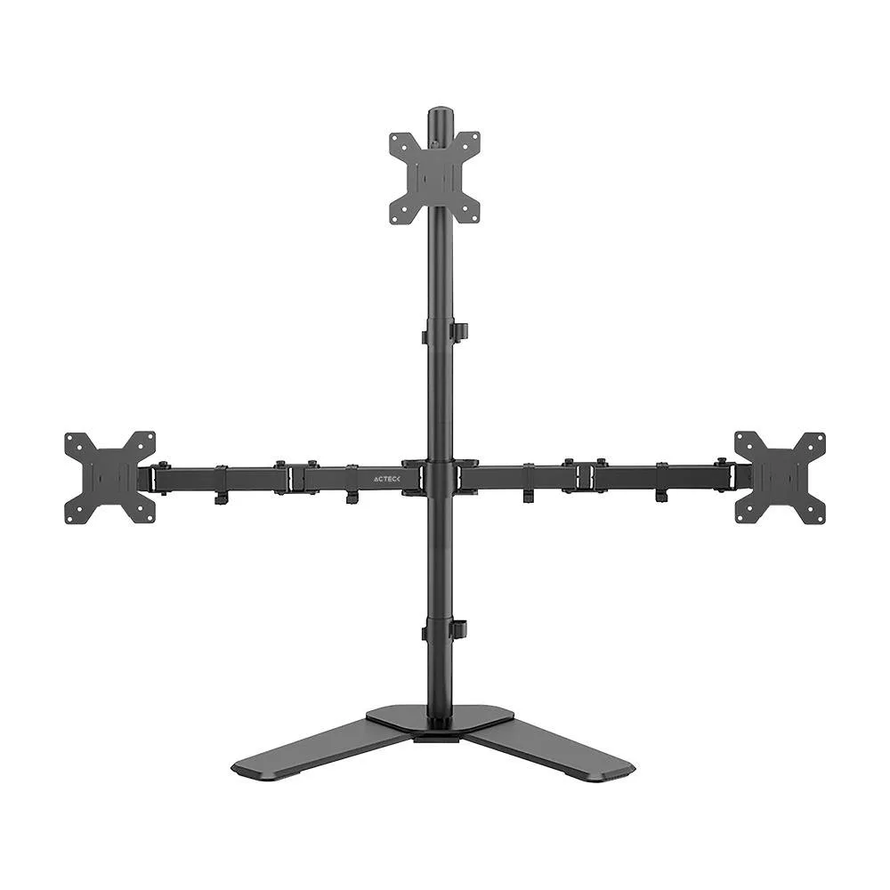 Soporte Tres Monitores ENFORCE ZONE-B SM530 ACTECK Soporte Con Base Articulado para Tres Monitores 8 kg AC-944809