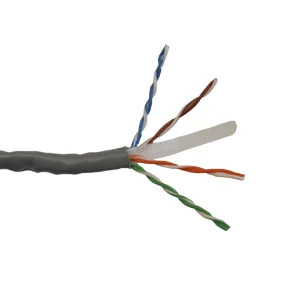 Bobina de Cable UTP CAT6+ BELDEN 2412 008A1000 - 305 m, Gris, Interior, CAT6+, 100 Cobre