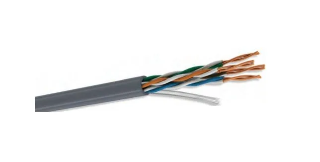Bobina UTP CAT5e para interior - 4 pares, 24 AWG, bobina de 305 mts, 100 cobre, condumex 66445632, color gris