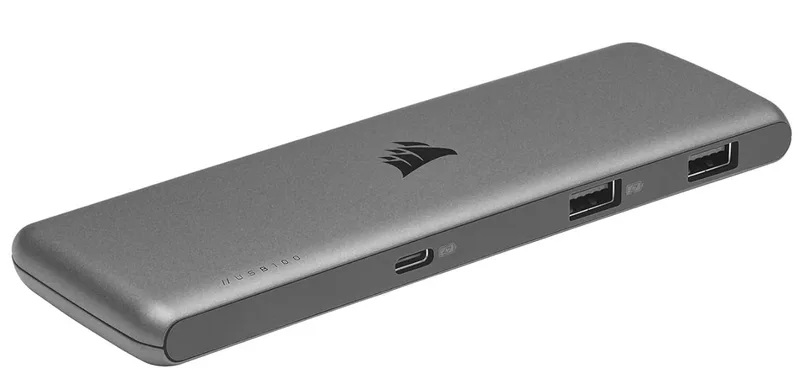 HUB CORSAIR USB-C 7-Port CU-9000003-NA Gris