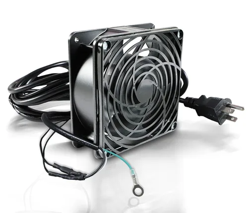 Ventilador Enson 120 X 120 MM 110VCA con Cable Y Clavija para Gabinetes Enson Y Otras Marcas ENS-FAN-120