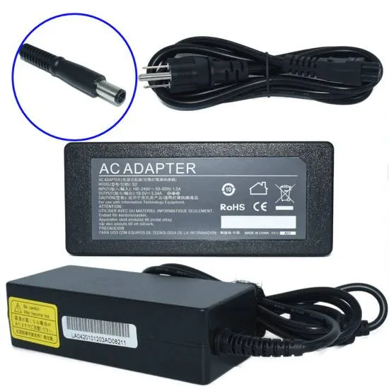 Cargador / Adaptador para Laptop AC-Dell GENERICO de 65W 19.5V 3.34A (7.4*5.0) Adaptador de Corriente 65W 19.5V-3.34A