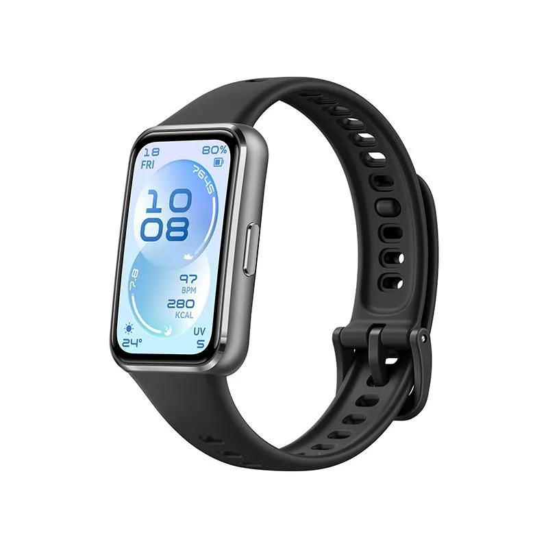 55020GUQ HUAWEI Band 11 Aluminum Black. Pantalla de alto brillo de 1.62 pulgadas | Monitoreo mejorado del sueño | Ultradelgada y cómoda de usar Negro