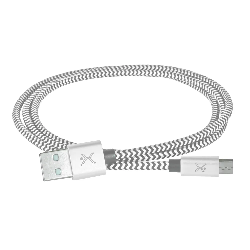 Cable USB A Micro USB PERFECT CHOICE PC-101680 - Plata