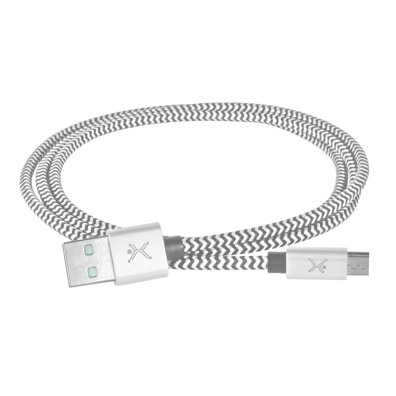 Cable USB A Micro USB PERFECT CHOICE PC-101680 - Plata