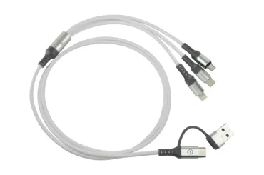 Cable de carga universal 5 en 1. Carga simultáneamente 3 dispositivos. Easy Line EL-994329