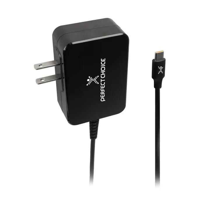 Adaptador de Corriente 65W para Laptops y Dispositivos Móviles | PERFECT CHOICE 65W Tipo C PC-240419