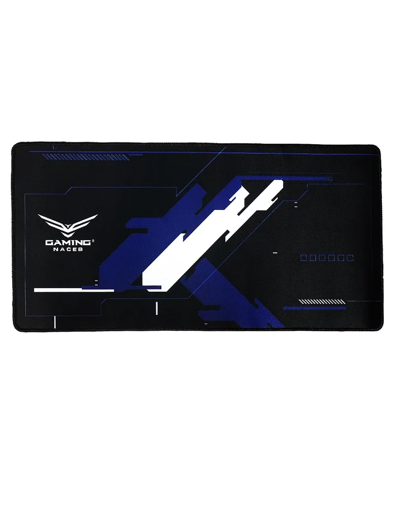 Mousepad M 30x60cm 4mm - base fabricada en cuacho, superficie de microfibra multispandex seda. Modelo NA-0959 Naceb Technology Negro