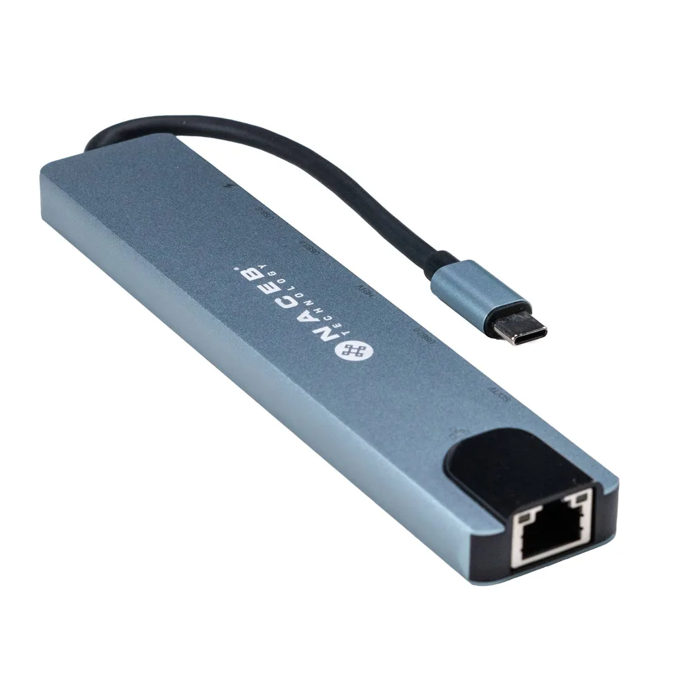 Adaptador Hub Tipo C Naceb 8 EN 1 NA-0128 Naceb Technology USB Tipo C