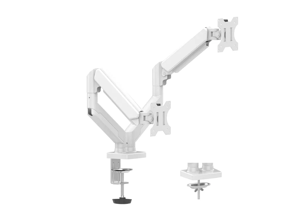 Brazo Articulador Para Dos Monitores Naceb (NAa-0215) - Brazo Articulador Para Dos Monitores Na-0215 Blanco Dsa2102 Naceb Technology