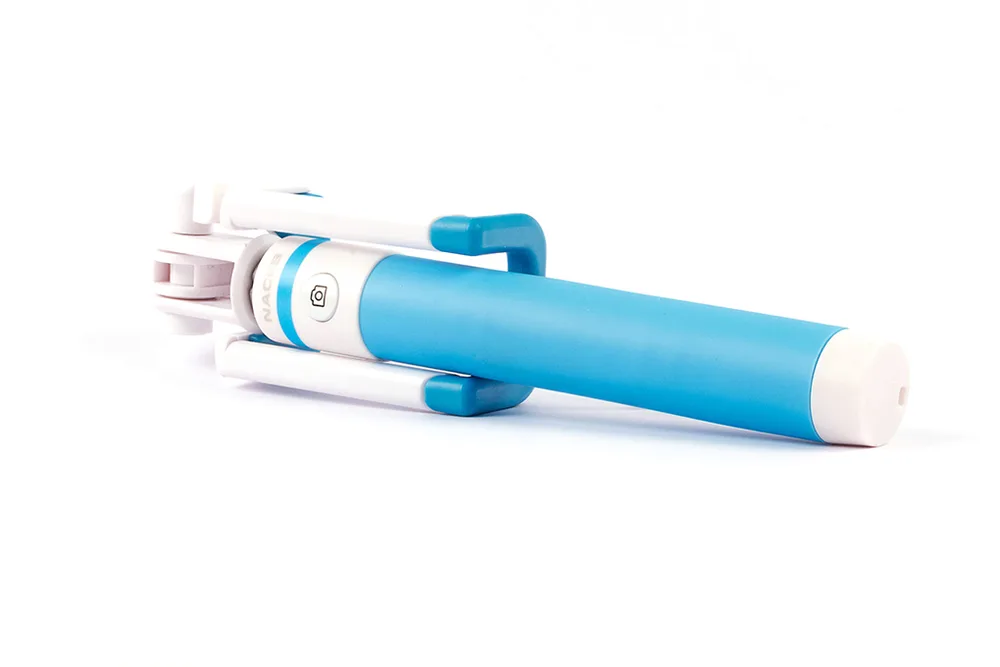 Soporte para selfies Naceb Technology - Azul, Sistemas Android y IOS Plastico, Acero NA-595AZ
