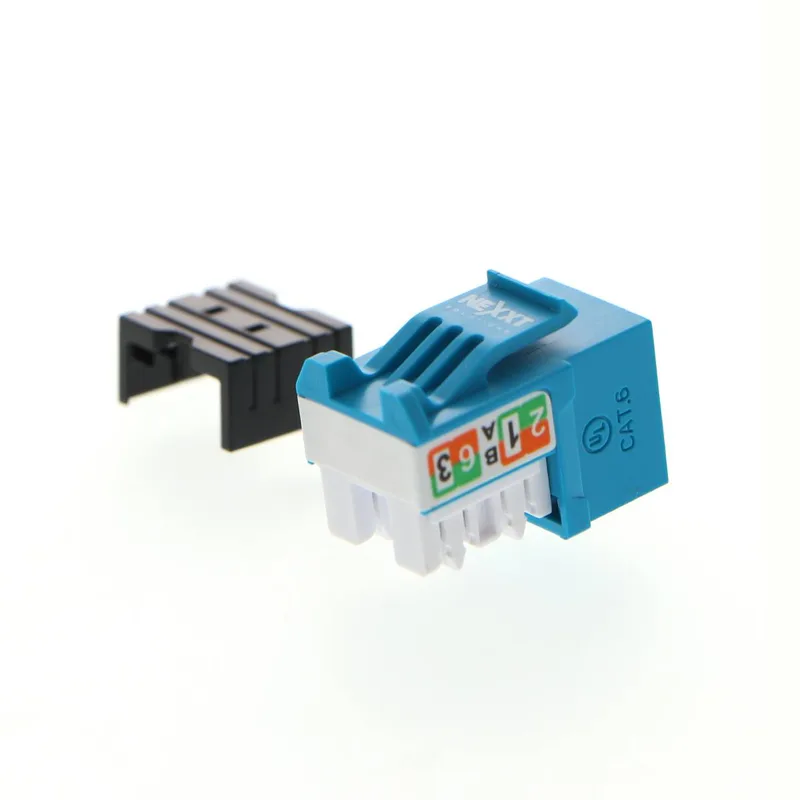 Módulo Keystone jack RJ-45 hembra Cat.6 Sin blindaje - tipo 110, Azul PCGKJC6TYRJBL NEXXT AW121NXT22