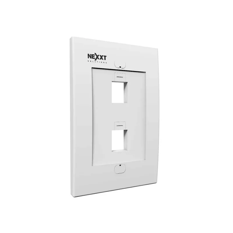 Tapa - faceplate, 2 puerto, para conectores tipo keystone Blanco NEXXT AW161NXT02
