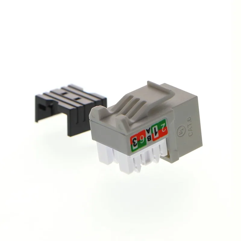 Módulo Keystone jack RJ-45 hembra Cat.6 Sin blindaje - tipo 110, Gris PCGKJC6TYRJGR NEXXT AW121NXT21